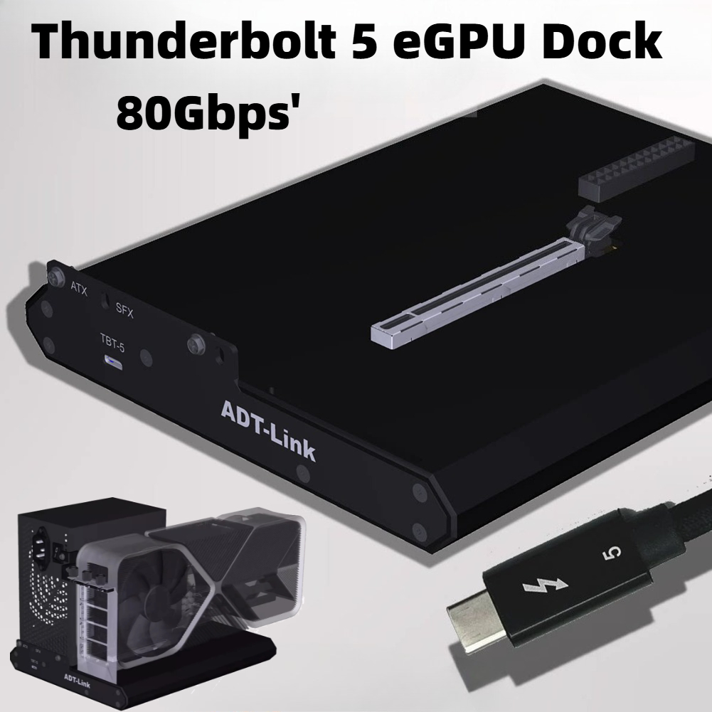 Thunderbolt 4 External Gpu Enclosure - Внешняя док-станция ADT Thunderbolt-5/4/3 для GPU,
