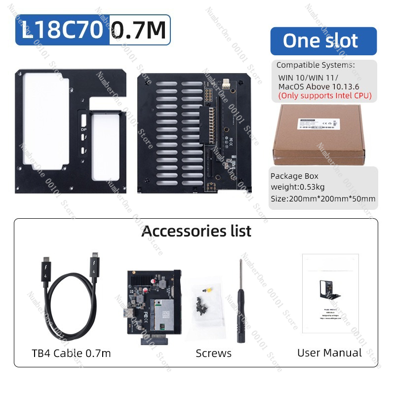 Thunderbolt 4 External Gpu Enclosure - Внешний графический адаптер L18 Thunderbolt 3