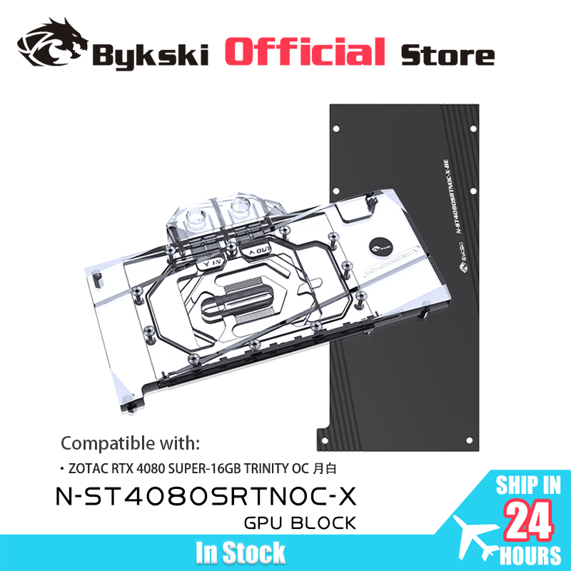 Водоблок Bykski N-ST4080SRTNOC – обзор и цена Rtx 4080 Super 16Gb