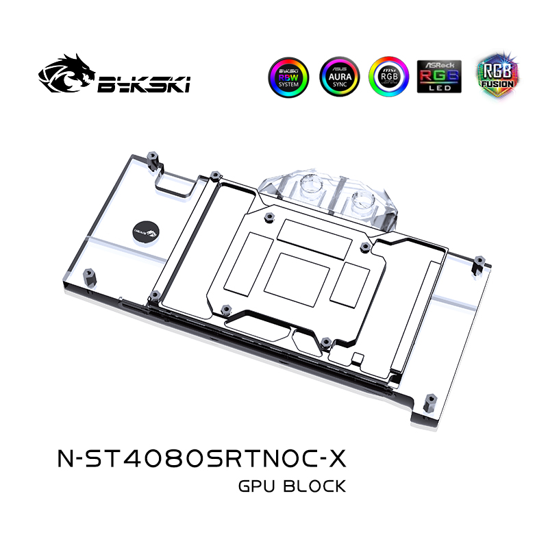 Водоблок Bykski N-ST4080SRTNOC – обзор и цена Rtx 4080 Super 16Gb